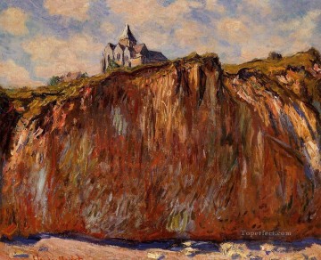  varengeville Oil Painting - The Church at Varengeville Claude Monet Mountain